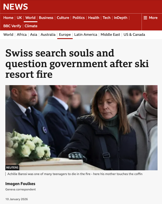BBC — Swiss fire